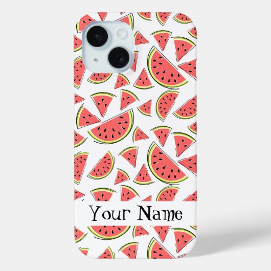 スイカ名iPhone数々のケース Case-Mate iPhoneケース (裏面)
