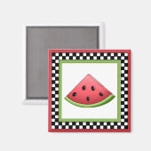 スイカ四角チェッカーボード磁石 マグネット (正面/裏面)