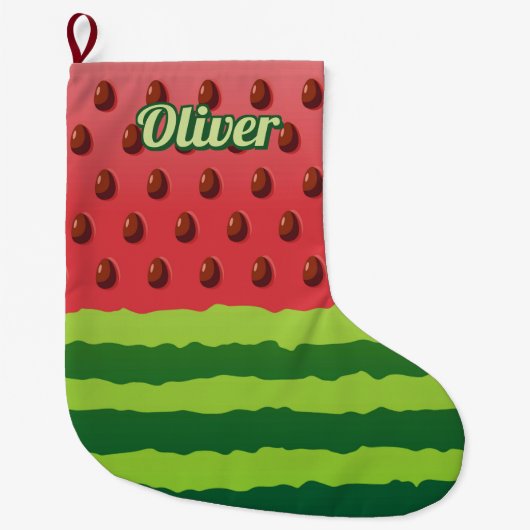 スイカ国旗のクリスマスストッキング ラージクリスマスストッキング