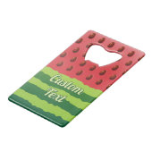 スイカ国旗クレジットカードボトルオープナー クレジットカード栓抜き (正面アングル)