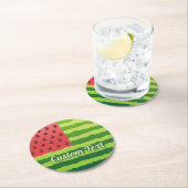 スイカ国旗紙コースター ラウンドペーパーコースター (インサイチュ)