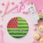 スイカ国旗紙プレート ペーパープレート (パーティー)