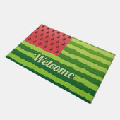 スイカ国旗 ドアマット (アングル)