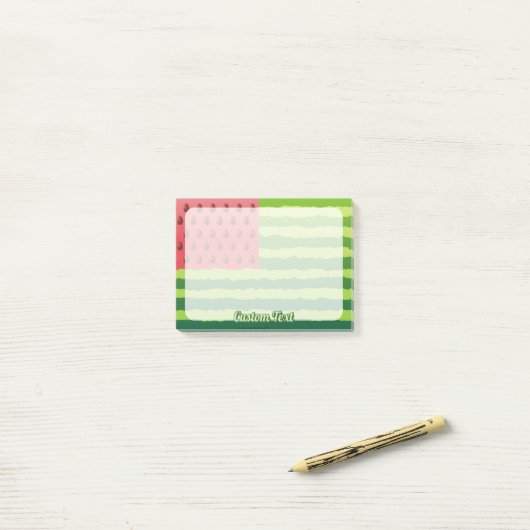 スイカ国旗 ポストイット (デスク上)