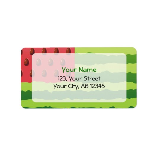 スイカ国旗 ラベル (正面)