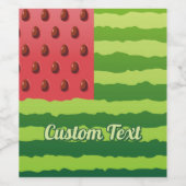 スイカ国旗 ワインラベル (シングルラベル)