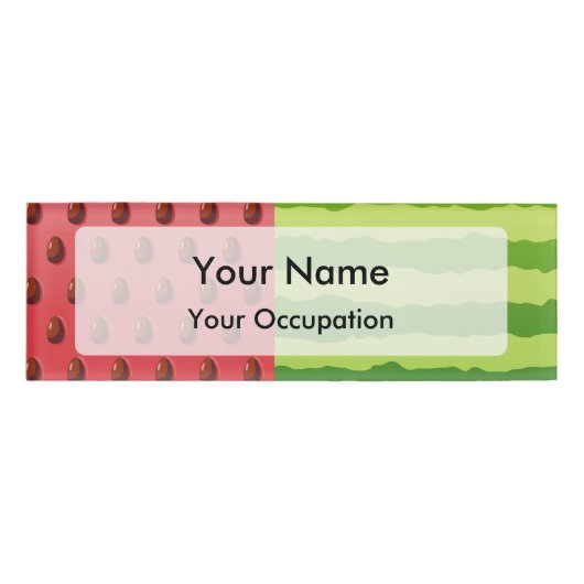 スイカ国旗 名札 (正面)