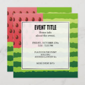 スイカ国旗 招待状 (正面/裏面)