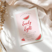 スイカ夏の子ども誕生日 招待状