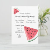 スイカ夏の誕生日パーティー 招待状 (スタンド正面)