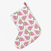 スイカ夏クリスマスツリー大きなクリスマスストック ラージクリスマスストッキング (裏面 (吊り時))