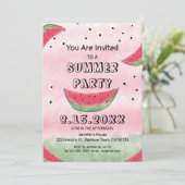 スイカ夏パーティの招待状 招待状 (スタンド正面)