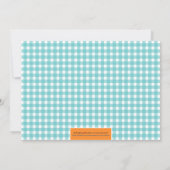 スイカ夏用クックアウト/BBQ招待状（アクア） 招待状 (裏面)