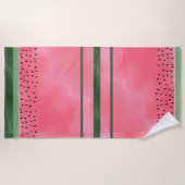 スイカ夏 ビーチタオル (正面)