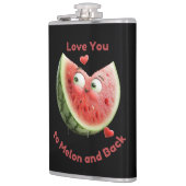 スイカ大好き:甘くてジューシーなハート フラスク (左)