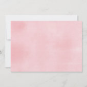 スイカ女の子の赤ちゃんシャワー甘い小さな女の子 招待状 (裏面)