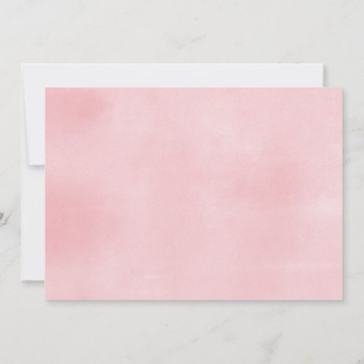 スイカ女の子の赤ちゃんシャワー甘い小さな女の子 招待状 (裏面)