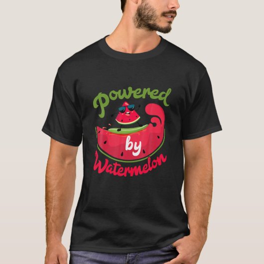 スイカ好きで動く Tシャツ (正面)