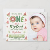 スイカ子供の誕生日招待状&パーティーデコール 招待状 (正面)