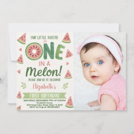 スイカ子供の誕生日招待状&パーティーデコール 招待状