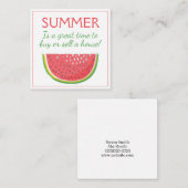 スイカ実在サマーエステートポップ・アートのバイ ノートカード (正面/裏面)
