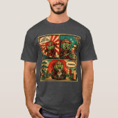 スイカ将軍アイスクリーム - 面白い怠け者 Tシャツ (正面)