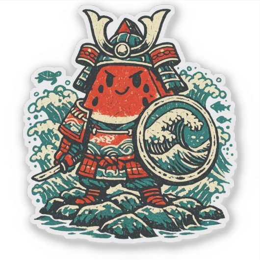スイカ将軍 - 海の守護者 シール (正面)
