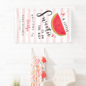 スイカ小さな甘い赤ちゃんシャワーへようこそ 横断幕 (インサイチュ)