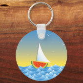 スイカ帆船 キーホルダー (正面)