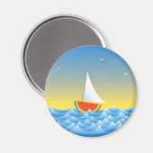 スイカ帆船 マグネット (正面/裏面)