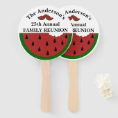 スイカ年間ファミリー懇親会 ハンドファン (正面&裏面)