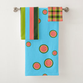 スイカ座標タオルセット バスタオルセット