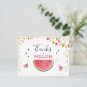スイカ感謝していサンキューカードの誕生日 サンキューカード (スタンド正面)