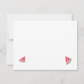 スイカ感謝していサンキューカードの誕生日 サンキューカード (裏面)