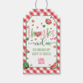 スイカ感謝していメッセージカード ギフトタグ (正面)