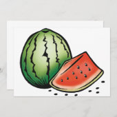 スイカ招待状 招待状 (正面/裏面)