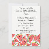 スイカ招待状(縦型) 招待状 (裏面)