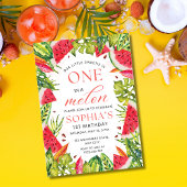 スイカ招待状、1つのメロン誕生日 招待状