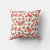 スイカ数々のスクエア クッション (裏面)