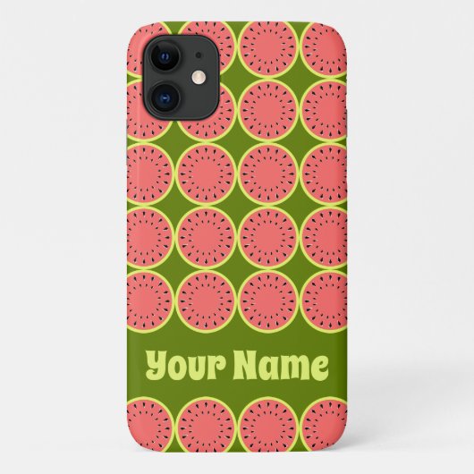 スイカ数々のピンク名電話ケース Case-Mate iPhoneケース (裏面)