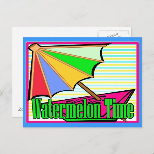 スイカ時間 ポストカード (正面/裏面)