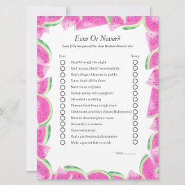 スイカ最初の誕生日は常にまたは決してゲームカード シーズンカード