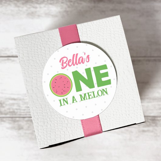 スイカ最初の誕生日シール ラウンドシール
