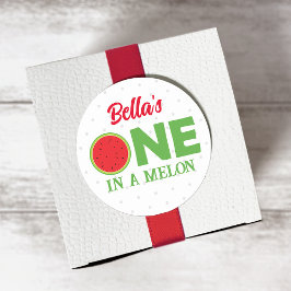 スイカ最初の誕生日シール ラウンドシール