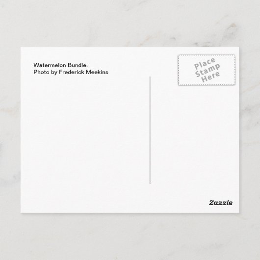 スイカ束 ポストカード (裏面)