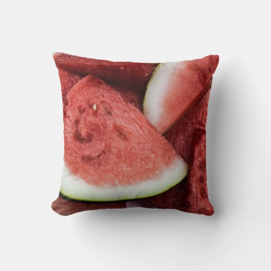 スイカ枕12x12 クッション (正面)