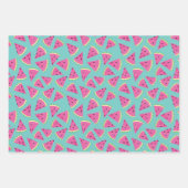 スイカ果実パターン ラッピングペーパーシート (正面)