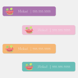 スイカ果実学校給食名番号 ラベル