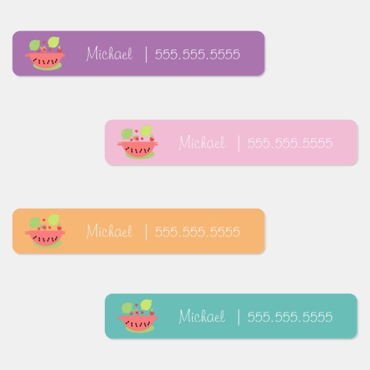 スイカ果実学校給食名番号 ラベル (グループ)