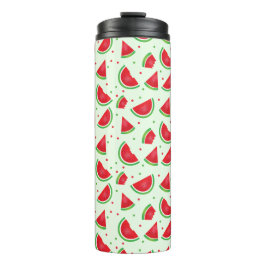 スイカ果実模様メロンサマーライトグリーン タンブラー